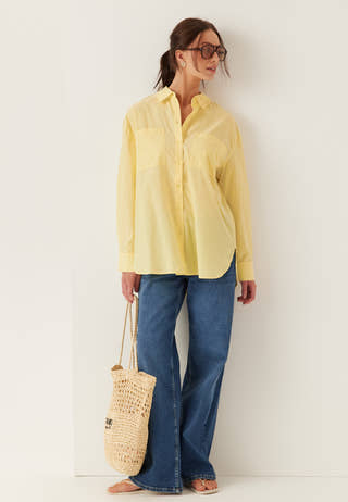 Pcmelia Ls Loose Shirt
