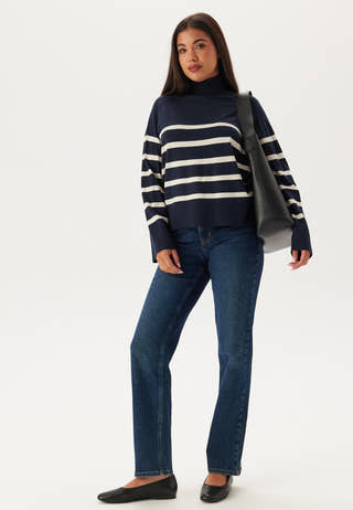 Pcsia Ls Rollneck Knit