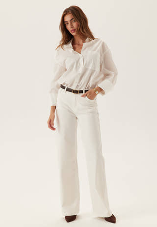 Pcsilke Mw Wide Colered Jeans