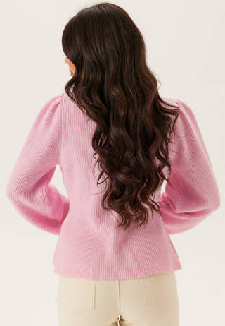 Pcsilly Ls Puff Knit Cardigan