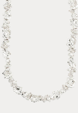 Act Recycled Necklace Silver-p