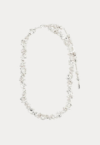 Act Recycled Necklace Silver-p