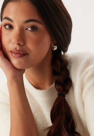 Ioanna Recycled Chunky Hoop Earrings Silver