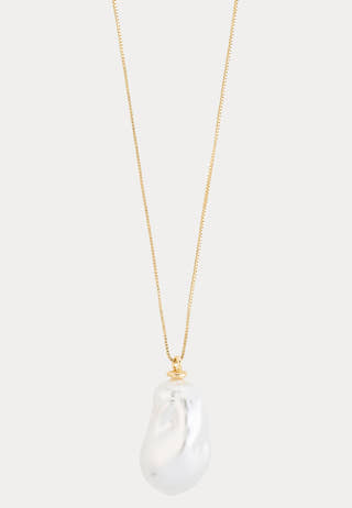 Sky Pearl Necklace Gold-plated
