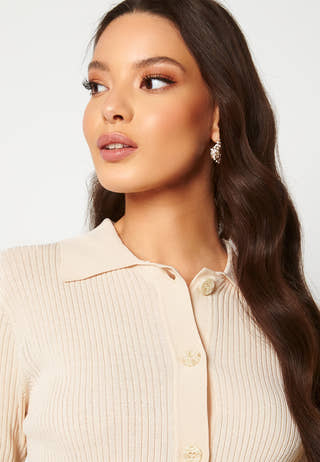 Ally SS Knit Poloneck