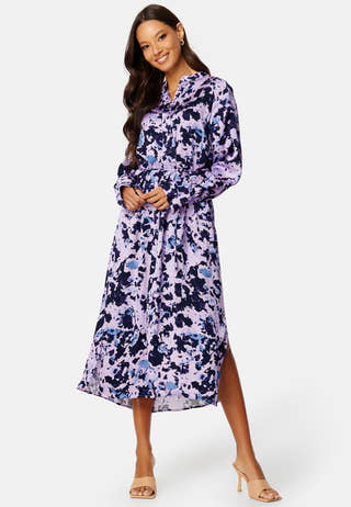 Aronia LS Midi Shirt Dress