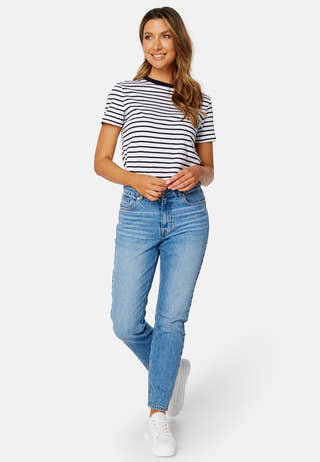 Essential SS Stripe O-Neck Tee