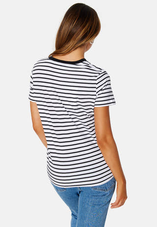 Essential SS Stripe O-Neck Tee