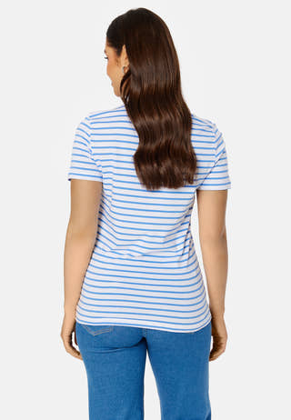 Essential SS Stripe O-Neck Tee
