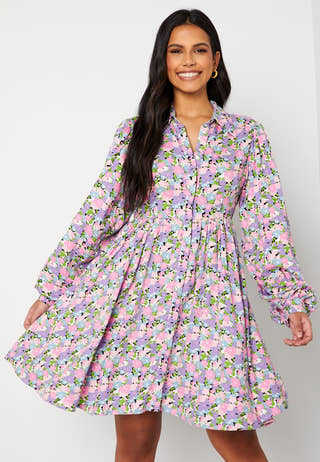 Judita LS Short Shirt Dress