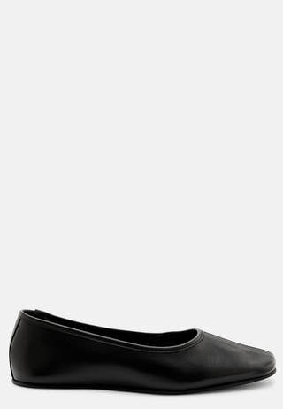 Slfelia leather ballerina