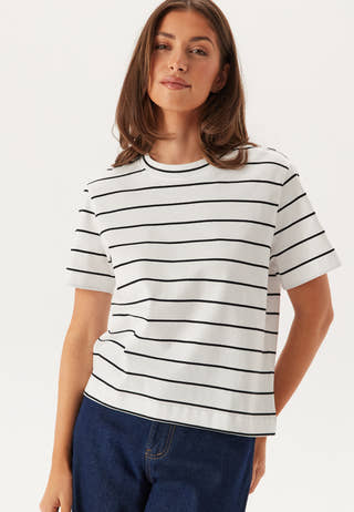 Slfessentail Striped Boxy Tee