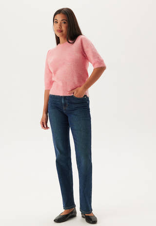 Slflulu Ss Open Back Knit O_x0