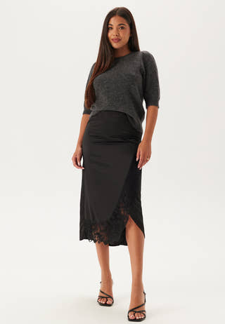 Slflulu Ss Open Back Knit O_x0