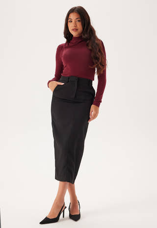 Slfmanja Ls Drapey High Neck T