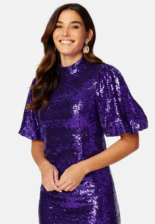 Sola 2/4 Midi Sequins Dress