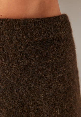Slflulu Brushed Hw Knit Skirt