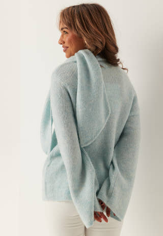 Slflulu Ls Bow Knit