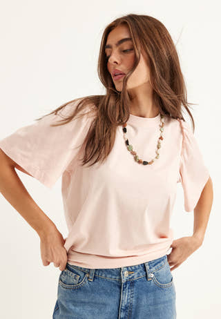 Slfpenelope 2/4 RUFFLE TEE NOOS