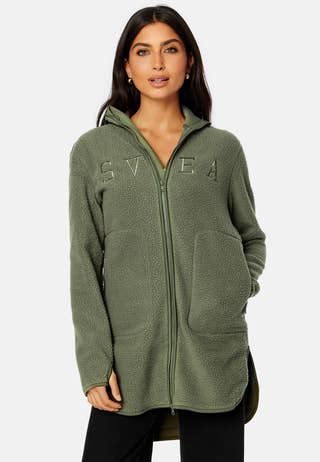 Long Pile Zip Sweat