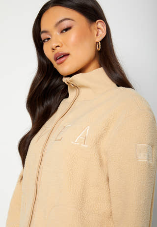 W. Long Pile Zip Sweat