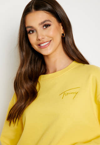 Crop Tommy Signature Crew