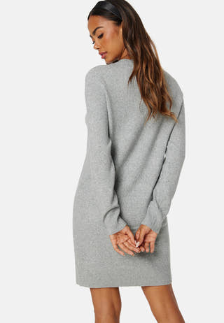 Doffy LS O-Neck Dress