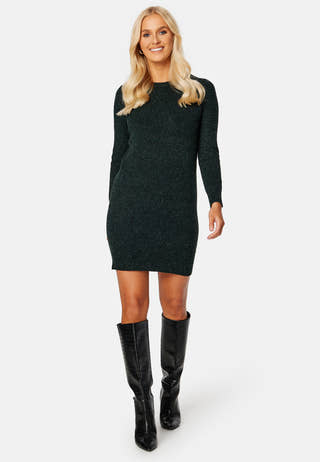 Doffy LS O-Neck Dress