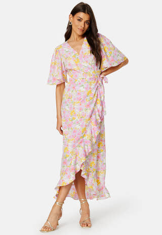 Emma Henna Long Wrap Dress