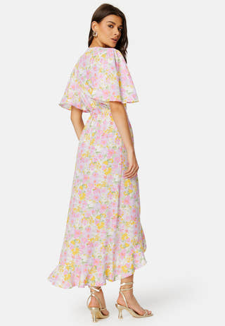 Emma Henna Long Wrap Dress