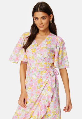 Emma Henna Long Wrap Dress