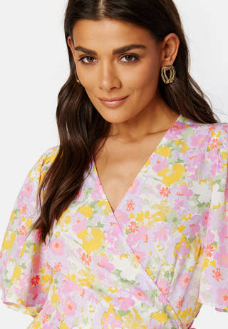 Emma Henna Long Wrap Dress