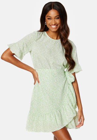Henna 2/4 O-Neck Short Dress