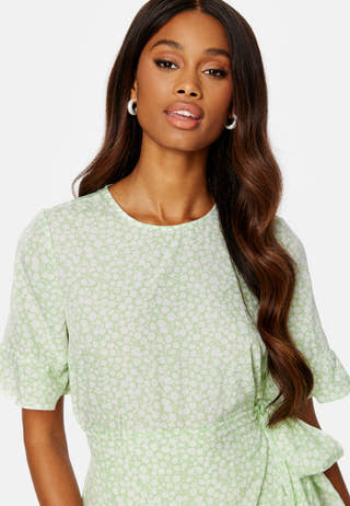 Henna 2/4 O-Neck Short Dress