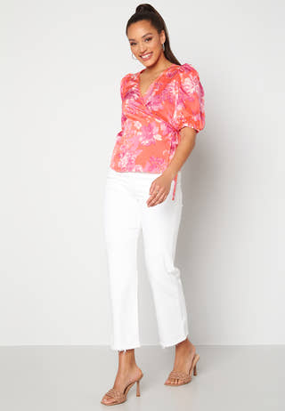 Julia S/S Baloon Wrap Top