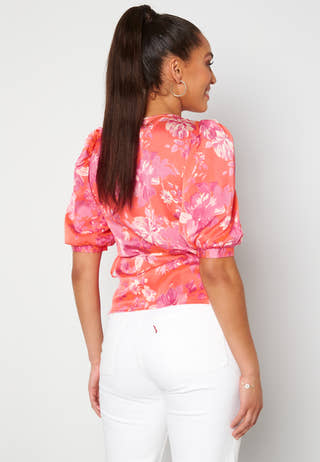 Julia S/S Baloon Wrap Top