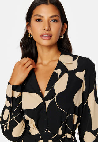 Lydia LS Calf Shirt Dress