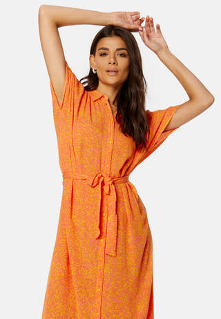 Menny SS Calf Shirt Dress