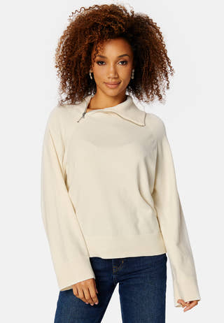 Vivian High Neck Half Zip Knit