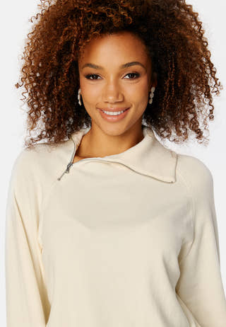 Vivian High Neck Half Zip Knit