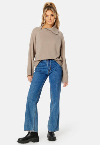 Vivian High Neck Half Zip Knit