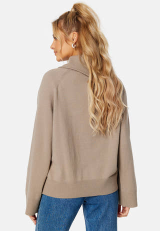 Vivian High Neck Half Zip Knit