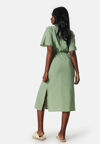 Vmiris S/S shirt calf dress