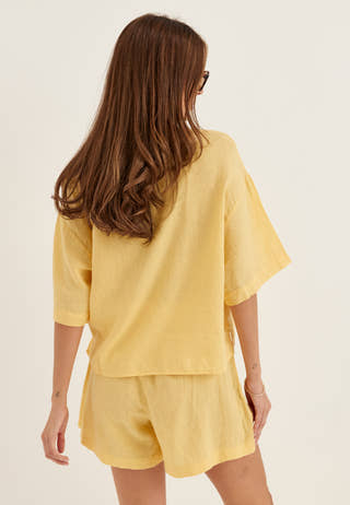 Vmlinn 2/4 SHORT SHIRT WVN NOOS