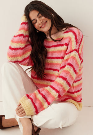 Vmmaybe Stripe Ls O-neck Pullover