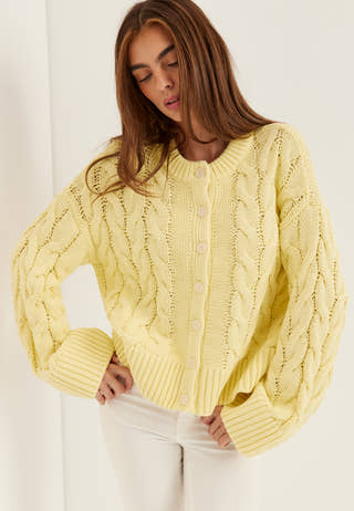 Vmsvea Thea Ls O-neck Cable Cardigan
