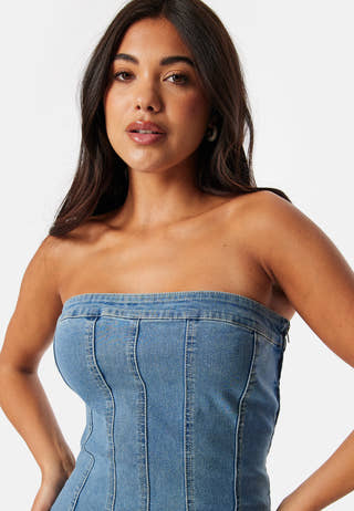 Vmzoie Sl Short Denim Dress