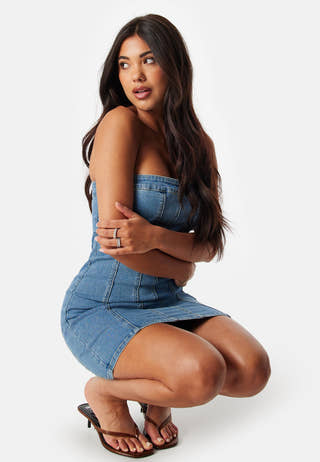 Vmzoie Sl Short Denim Dress