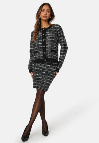 Audrey Check Knit Skirt