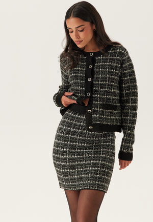 Audrey Check Knit Skirt